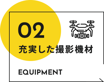 充実した撮影機材